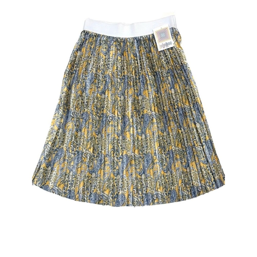 NWT LulaRoe LARGE Jill Skirt Skirt Pleated Paisley **Rare** MSRP $55